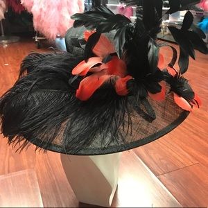 Kentucky Derby Hat Black/ Red